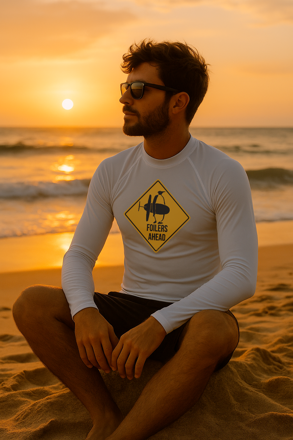 Foil and surf motifs rashgiards to protect you against UV and scratches.