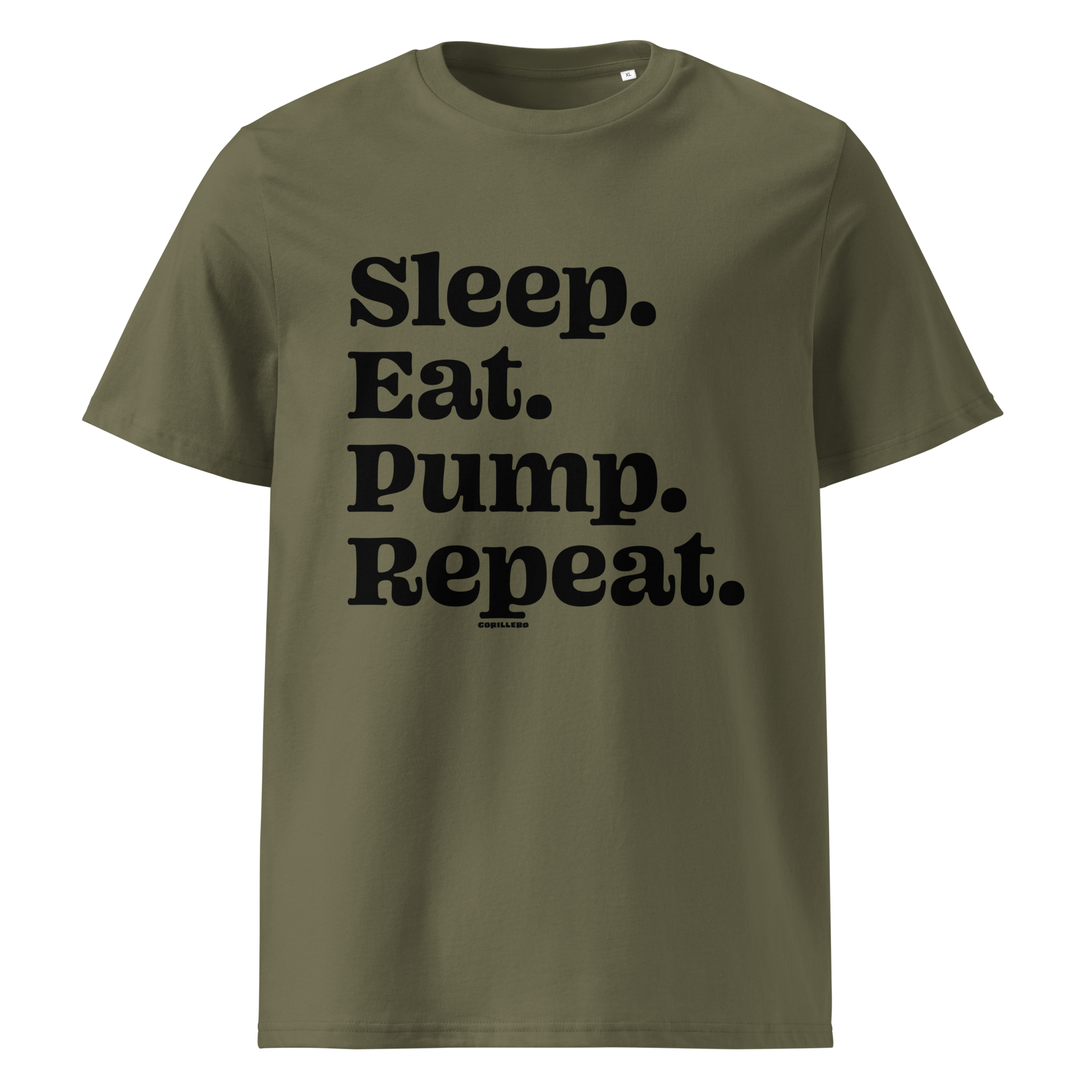 Eat Sleep Pump Repeat pumpfoil T-shirt – minimalist water sports shirt for pumpfoilers, dockstart riders, and hydrofoil lifestyle